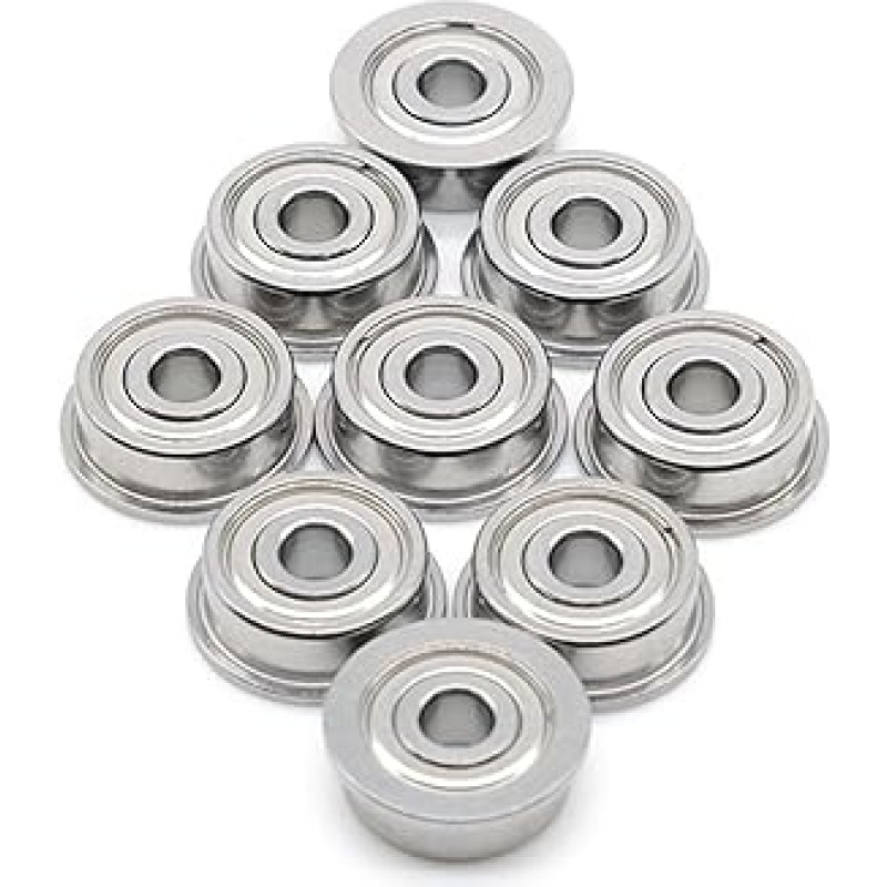 XF623 ZZ Flanschbuchse Kugellager Zubehör Teile F623ZZ 3x10x4 Mm Riemenscheibe LF1030ZZ Lager Führungsrad 2St