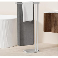 KES BTH239-2 Stovintis dvigubas vonios rankšluosčių laikiklis, 3 x storas pagrindas, rankšluosčių džiovintuvas, nerūdijantis plienas, itin tvirtas dizainas, SUS304, šukuotas,