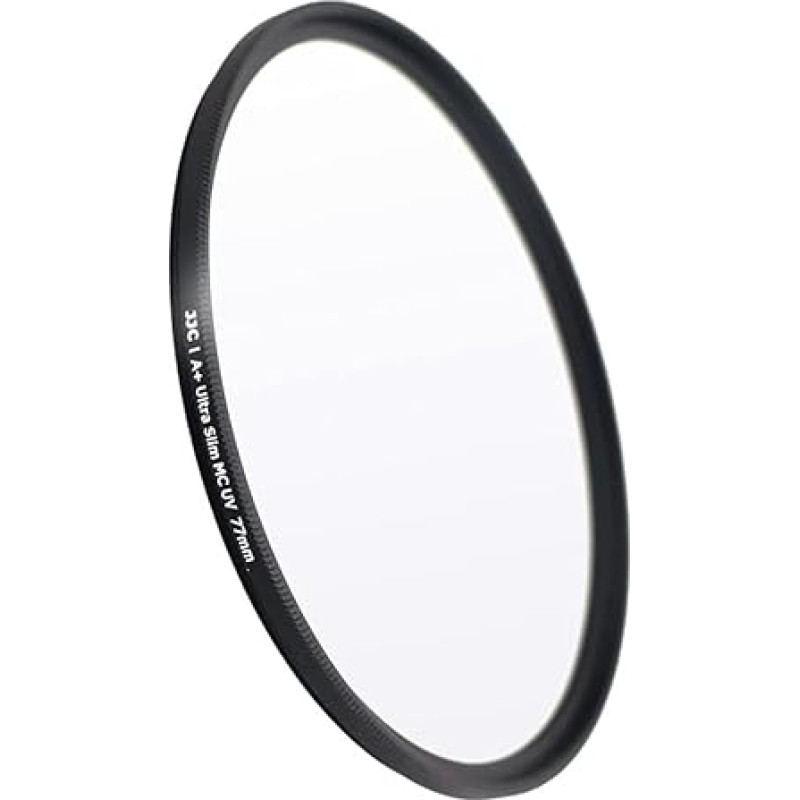 JJC 77mm UV filtras Ultra plonas daugiasluoksnis daugiasluoksnis UV apsaugos objektyvo filtras 