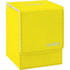 Sanseking Card Deck Box for MTG Commander Deck Box Fits 100+ Individually Shrink-Wrapped Cards, DuPont Tyvek Card Box, Magic Card Boxes for MTG TCG CCG (Vertical, Yellow)