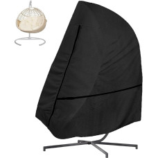 Kabančios kėdės dangtis, atsparus vandeniui, 600D Oxford audinys, kabanti kėdė, apsauginis dangtis, atsparus žiemai, vėjui, UV spinduliams, skirtas kabančiam krepšeliui, supamajai kėdei, 190 x 115 cm