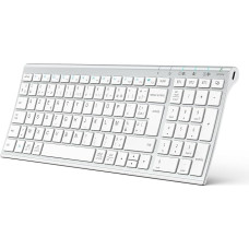 iClever Clavier sans Fil Bluetooth įkraunamas prijungti 1-3 įrenginius AZERTY Mac iPad Air Pro Tablet Ordinateur PC iPhone iOS Android Windows Ultra Mince
