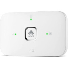 HUAWEI Mobile WiFi E5576 mobilusis WiFi maršrutizatorius 4G LTE (CAT4), atsisiuntimo greitis iki 150 Mbps, 1500 mAh baterija, nereikia konfigūracijos, nešiojamasis WiFi, baltos spalvos