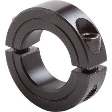 Climax Metals 2C-100X5 Mild Steel Black Oxide Plating Clamping Collar, 1