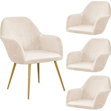 AQIGR Stretch kėdžių dangteliai Velvet valgomojo kėdės dangtelis su porankiais 2/4/6 biuro kėdžių dangteliai Atlošo kėdės dangtelis Aukštas fotelio apsauginis dangtelis (spalva: #9, dydis: 4 vnt.)