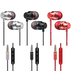 YuCool 3 Pack In-Ear Headphones with Mic and Volume Control Balanced Bass Driven Sound Noise Isolating Stereo for All Devices with 3.5mm Interface