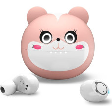 Bluetooth Headphones Pink Wireless Headphones for Girls Kids IPX5 Waterproof LED Display HiFi Stereo In-Ear Headphones Bluetooth for iPhone Android