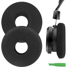 Geekria Replacement Foam Ear Pads for Grado PS1000, GS1000i, RS1i, RS2i, SR325IS, GW100x Headphones, Ear Pads, Ear Cups, Repair Parts (Black)