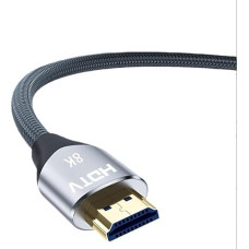 8K HDMI Cable 2.1, (7680 x 4320P, 8K/60Hz, 4K/120Hz, 2K/144Hz, 1080P/240Hz), HDTV Interface, High Speed 48Gbp HD Cable Compatible with TV/PS/Computer/Projector/Video/Game Grey (5 Metres)