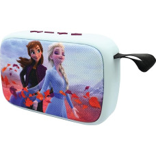 Lexibook Disney Frozen BT018FZ Portable Bluetooth Speaker Wireless USB TF Card Battery Blue/Purple