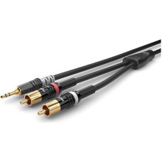 Sommer Cable Basic+ HBP-3SC2 / 3.5 mm Mini Jack Stereo Hicon - 2 RCA / RCA Hicon (3 m)