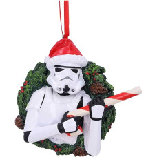 NEMESIS NOW Stormtrooper Couronne Décor à Suspendre Blanc 9 cm