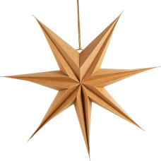 Logbuch-Verlag Large Christmas Star Made of Kraft Paper Brown Paper Star Christmas Decoration Window Decoration Christmas 45 cm