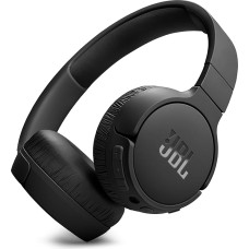 JBL Tune 670NC Wireless On-Ear Headphones with Adaptive Noise Cancelling and Foldable Design - Up to 44 Hours Battery Life with Quick Charge Function - Black