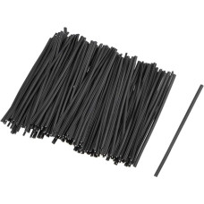 Sourcing Map 500 x Black Plastic Cable Ties Reusable 3