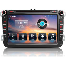 Android Car Radio Compatible with VW, CAWELL [Android 13.0 4GB + 64GB 2.0Ghz] 8 Inch HD Screen for VW Golf 5/6 T5 Polo Sharan Passat Tiguän Radio with 4G Bluetooth Navigation CarPlay [Double DIN]