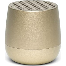 Lexon Design Mino+ Bluetooth Speaker Made of Aluminium and ABS, in Gold, Rechargeable, Dimensions: 3.7 cm x 3.7 cm, LA125D