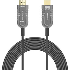 phoossno Gen 2 Certified 8K Fibre Optic HDMI 2.1 Cable Ultra High Speed HDMI Cable 48Gbps 65ft 20m HDR eARC HDCP2.2 2.3 Supports 4K 120Hz 8K60Hz Compatible with PS5 Xbox RTX3080/3090/LG C9/B9