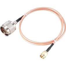 sourcing map Coaxial Extension Cable 50 Ohm 1.2 m SMA Male to N Male RG316 Jumper Cable