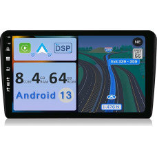 YUN TX [4GB + 64GB] Android 12 Car Radio for Audi A3 8P/8PA (2003-2013)-2 DIN [Integrated Wireless CarPlay/Android Car/DSP/GPS]-9 Inch IPS 2.5D Camera + MIC-DAB/Steering Wheel Control/MirrorLink/BT