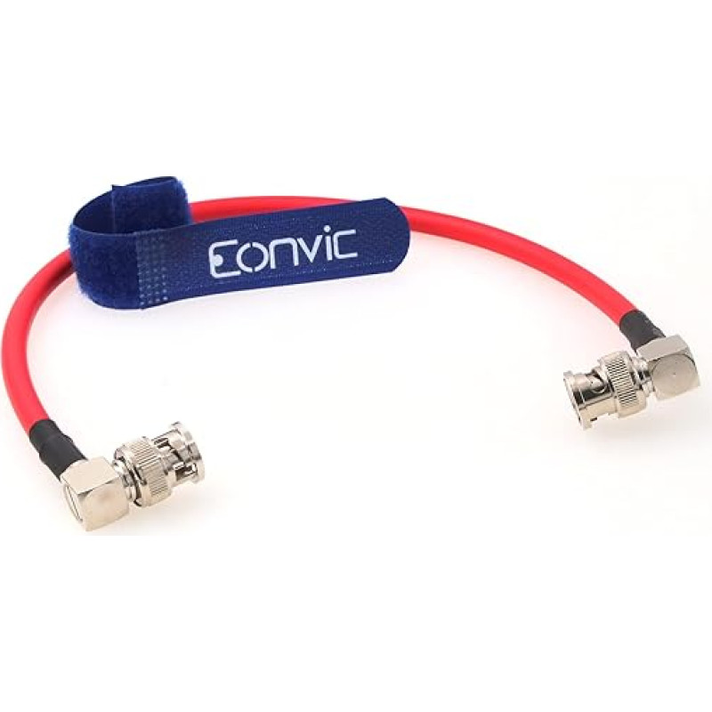 Eonvic 12G Neutrik BNC Coaxial HD SDI Surveillance Cable for 4K CCTV Signal Video Camera (50cm)