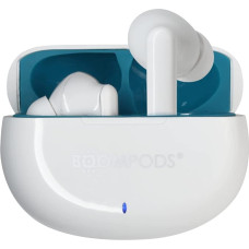 Boompods Skim True Wireless Bluetooth Headphones, Wireless Earbuds, TWS In-Ear Headphones with ENC Microphone, IPX4 Protection Ear Buds, Up to 20 Hours Playtime, White