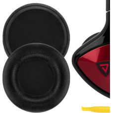 Geekria QuickFit Protein Leder Ersatz Ohrpolster für Monster DNA On-Ear Kopfhörer Ohrpolster Headset Ohrpolster Reparaturteile (Schwarz)