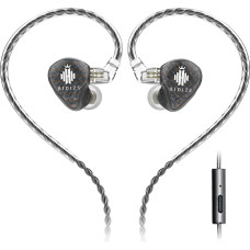 Hidizs MS1-Galaxy Hochleistungs-In-Ear-Monitore mit dynamischem Treiber und Dual-Magnetkreis, schwarz (MIT MIC)