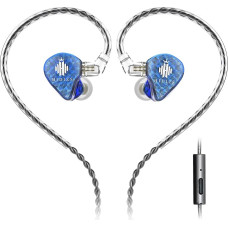 Hidizs MS1-Galaxy Hochleistungs-In-Ear-Monitore mit dynamischem Treiber und Dual-Magnetkreis, blau (MIT MIC)