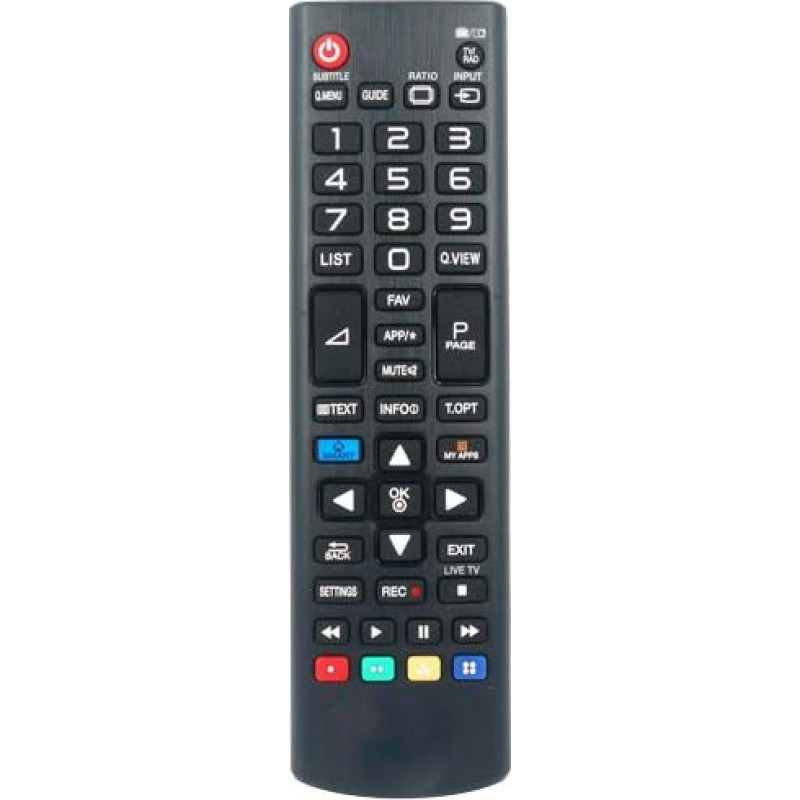 Replacement Remote Control Compatible with LG 29MT31S 29LN470U 27MT55S 27MS73V 27MS73 Smart LED TV