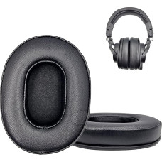 Ear Pads for Audio Technica ATH-M50 M50S M50X M40 M40S M40X M30 M30X M20 M20X Audio Technica ATH-MSR7 ATH-MSR7NC Headphones (Black Sheepskin)