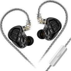 keephifi KZ ZAR In-Ear Monitor Headphones KZ IEM Headphones In-Ear Gaming 7BA + 1DD HiFi In-Ear Monitoring Noise Isolation Wired Headphones with 2 Pin Removable Cable for Singing (with Micro)