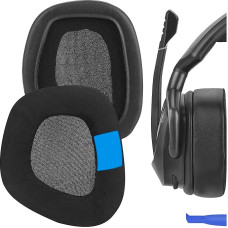 Geekria Sport Cooling Gel Replacement Ear Pads for Corsair Void Pro, Void Pro RGB, Void Pro RGB SE, Void Elite, Void Elite RGB Headphones, Ear Pads, Ear Cups Cover Repair Parts (Black)