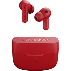 Urbanista Atlanta In-Ear Headphones Bluetooth Noise Cancelling, Hybrid ANC, Deep Bass, Splashproof, Multipoint Pairing Earbuds, Transparency Mode, Wireless Charging Case, Vibrating Red