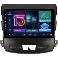 MISONDA 9 Inch Android Car Radio for Mitsubishi Outlander 2007-2013, 2 DIN Reversing Camera, GPS, Carplay, DSP, DAB/Steering Wheel Control/WiFi/Bluetooth/Mirrorlink/RDS/USB (6G + 128G) Head Unit