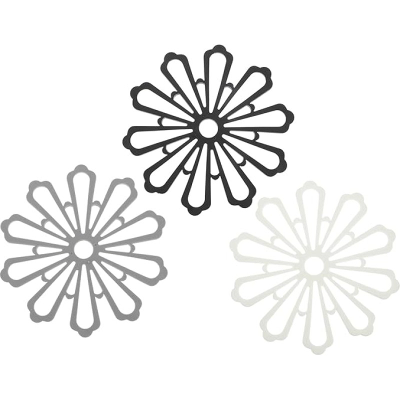 Cabilock 3er-Sets Blumenform Tischsets Für Die Küche Hitzebeständige Nicht-topflappen Untersetzer 3 Stück * 3