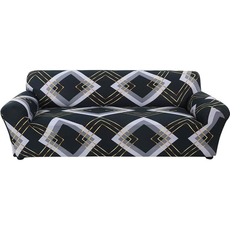 Ele ELEOPTION Sofos užvalkalas Elastinis sofos užvalkalas su neslystančiomis putomis (B stilius, 4 sėdimos vietos)