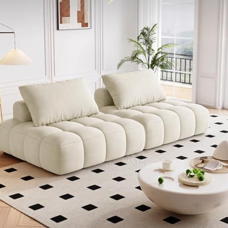 Modulinė sekcinė sofa, modernus siūtas minkštasuolis, 