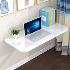 WESTWILD sieninis sulankstomas rašomasis stalas, erdvę taupantis plaukiojantis nešiojamojo kompiuterio stalas, universalus sulankstomas studijų ir valgomojo stalas su laikikliais, skirtas darbo kambariui, miegamajam, valgomajam (39