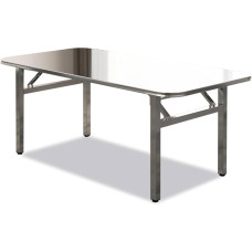 Klappbarer Arbeitstisch Edelstahl Bocktisch Verstellbarer Outdoor Tisch für Camping, Garten, Hochzeit, Party - Vielseitig und Tragbar