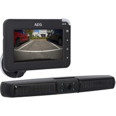 AEG Solar Powered RV 4.3 Wireless Digital Parking Manoeuvring Camera with Wireless Transmitter LCD Dual Display Waterproof Night Vision