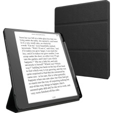 kwmobile E-Reader Schutzhülle kompatibel mit Amazon Kindle Scribe (2022/2024) Hülle - Kunstleder Case für eReader mit zweifachen Ständer und Stifthalter in Schwarz