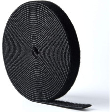 kuuqa Uždarymo juosta Kablys ir kilpa Kabelių kaklaraiščiai Daugkartinio naudojimo lipnios juostelės kabelių organizavimui 6 m x 2 cm