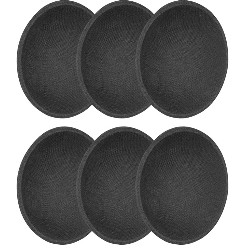 garsiakalbio dulkių dangteliai, 64 mm išorinio skersmens kupolo popierinis dangtelis, žemųjų dažnių garsiakalbio ritės dangtelio dangtelis, skirtas garsiakalbio apdailai, priedams, remontui, 6 vnt. pakuotė