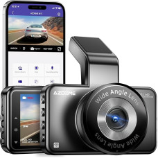 AZDOME WiFi Dash Cam with App 1080P Car Camera, 3 Inch IPS Screen, ADAS, Super Night Vision, WDR, 150° Wide Angle, Loop Recording, G-Sensor, Parking Mode (M17) (M17)