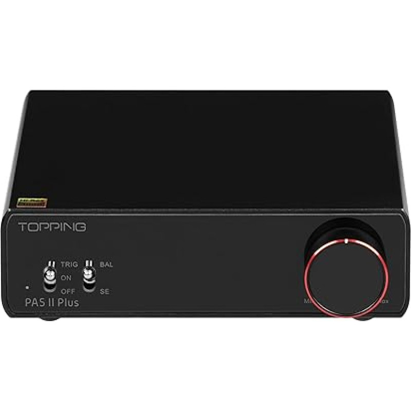 TOPPING PA5 II garsiakalbių stiprintuvas Kompaktiškas stalinis stiprintuvas Visiškai subalansuotas D galios stiprintuvas (PA5 II PLUS juodas)
