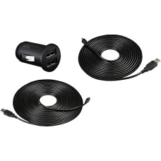 Transcend Dual USB Car Charger for DrivePro 8M/4M Cable USB Type A to Micro B - TS-DPL3