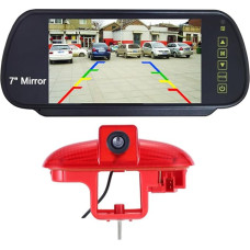 HD stabdymo žibintų atbulinės eigos kamera, suderinama su Opel Vivaro/Vauxhall/Combo/Renault Master/Fiat Scudo/Talento/Movano X70/Nissan Interstar/Primastar/Peugeot Expert/Citroen Jumpy + 7 colių automobilio galinė dalis