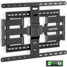 monTEK Ultradünne TV-Wandhalterung für 109,9 - 228,6 cm große Fernseher, vollbewegliche TV-Halterung bis zu 59,9 kg, schwenkbare TV-Wandhalterung, max. VESA 600 x 400 mm, passend für 40,6 cm / 45,7 cm