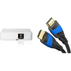 Epson CO-FH02 3LCD Projector & KabelDirekt - 4K HDMI Cable - 5m - 4K@60Hz